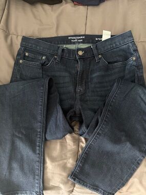 Banana Republic travel Jean 32x32 in Dark Indigo Blue athletic fit